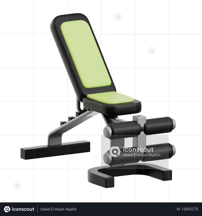 Banc d'exercice réglable pour le dos et les jambes  3D Icon