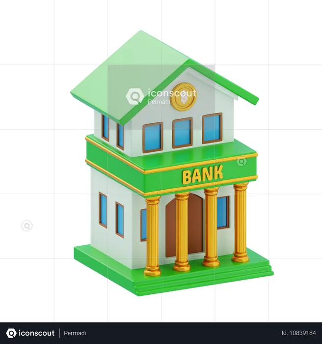 Banca privada  3D Icon