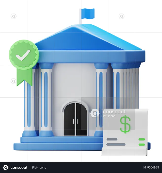 Banco  3D Icon