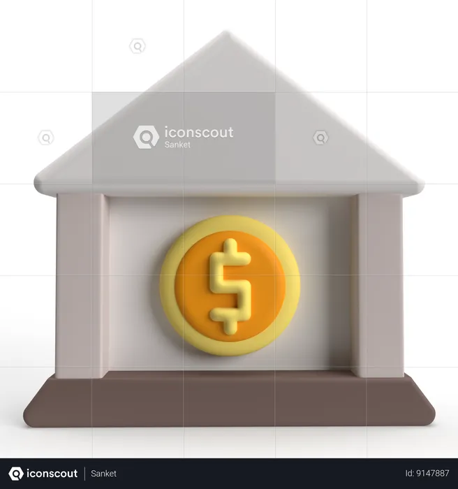 Banco  3D Icon