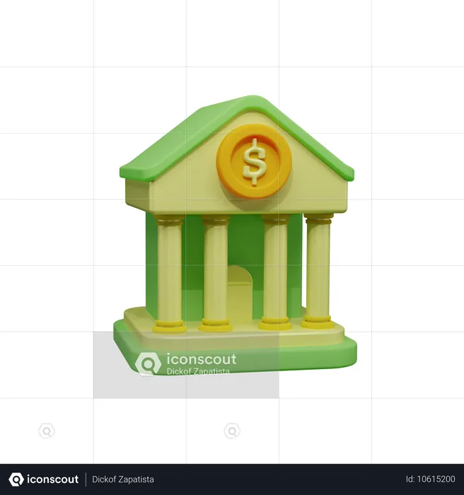 Banco  3D Icon