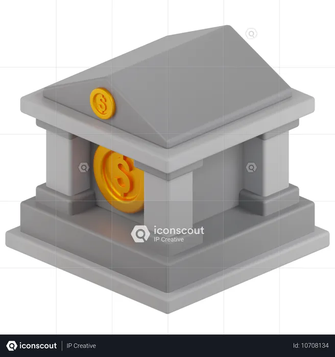 Banco  3D Icon