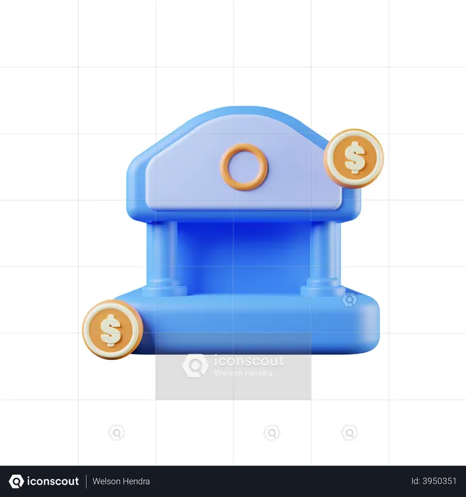 Banco  3D Icon