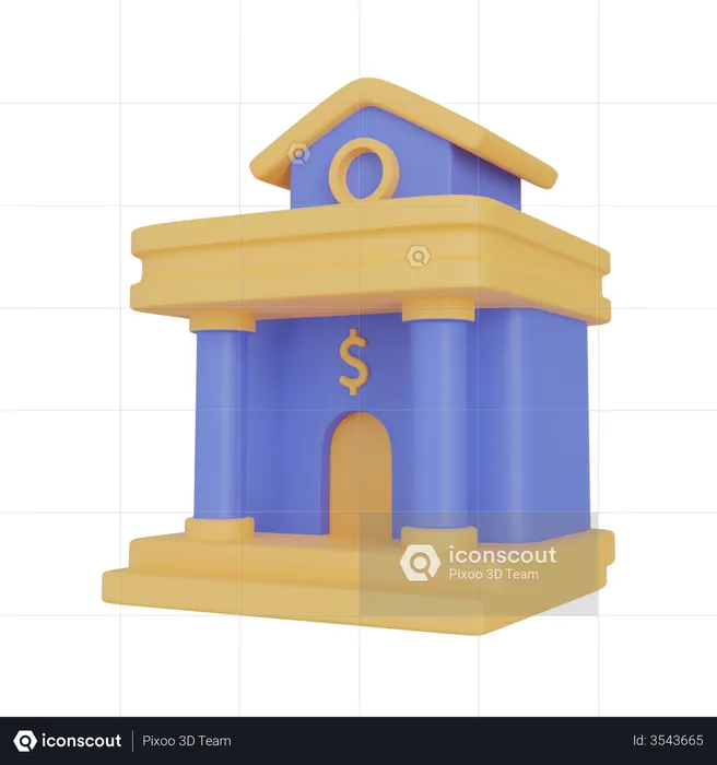 Banco  3D Illustration