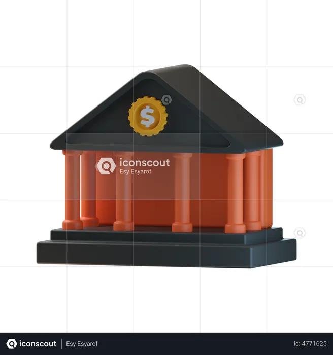 Banco  3D Icon