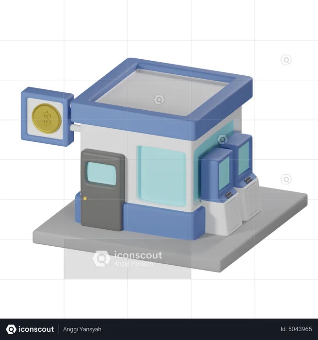 Banco  3D Icon