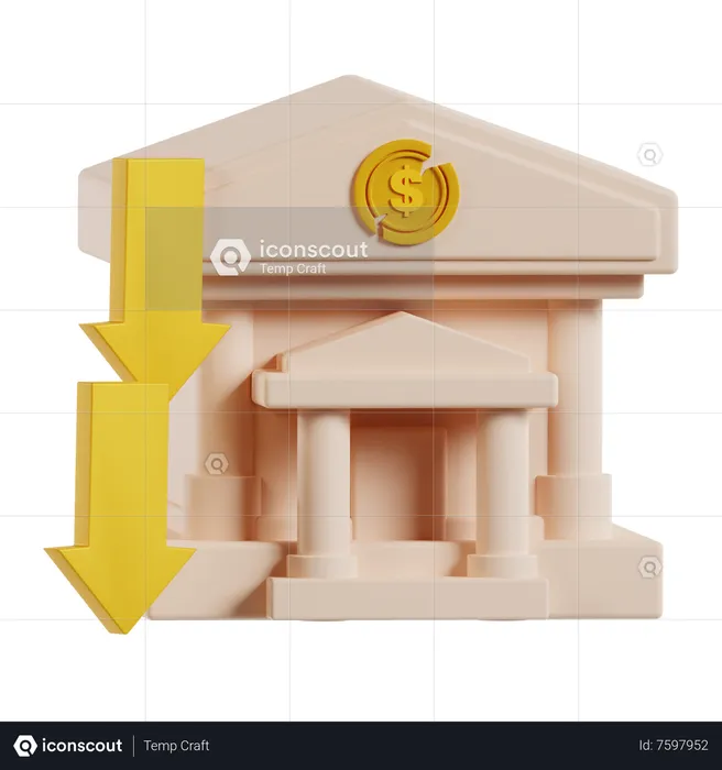 Banco  3D Icon