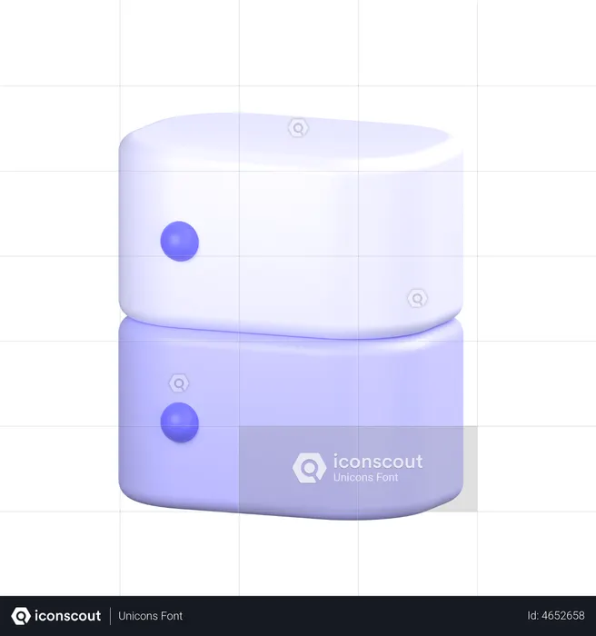 Armazenamento de dados  3D Icon