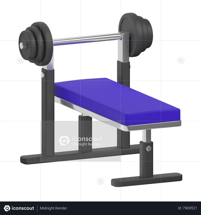 Banco de gimnasio  3D Icon