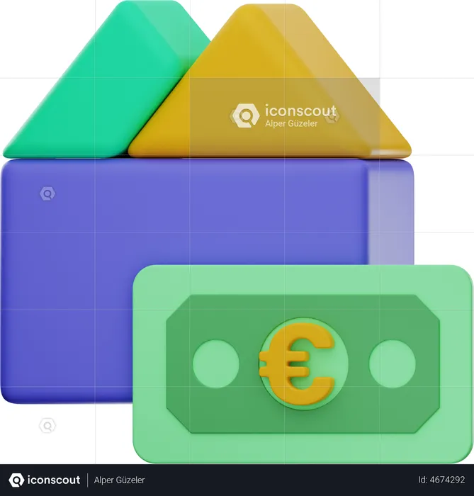 Banco del euro  3D Illustration