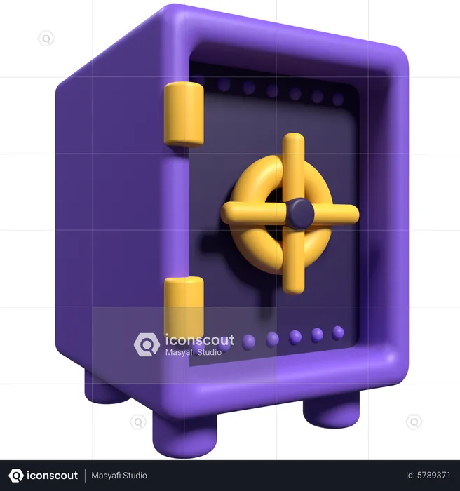 Caja fuerte del banco  3D Icon