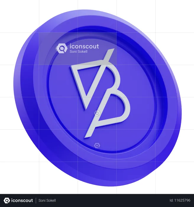 Band Protocol Cryptocurrency  3D Icon