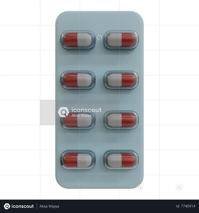 Bande de médicaments  3D Icon