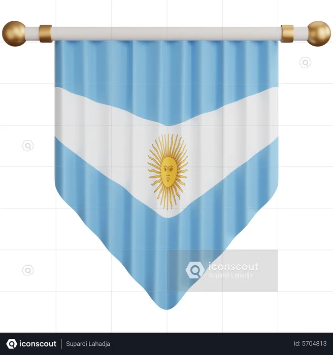 Bandeira argentina Flag 3D Icon