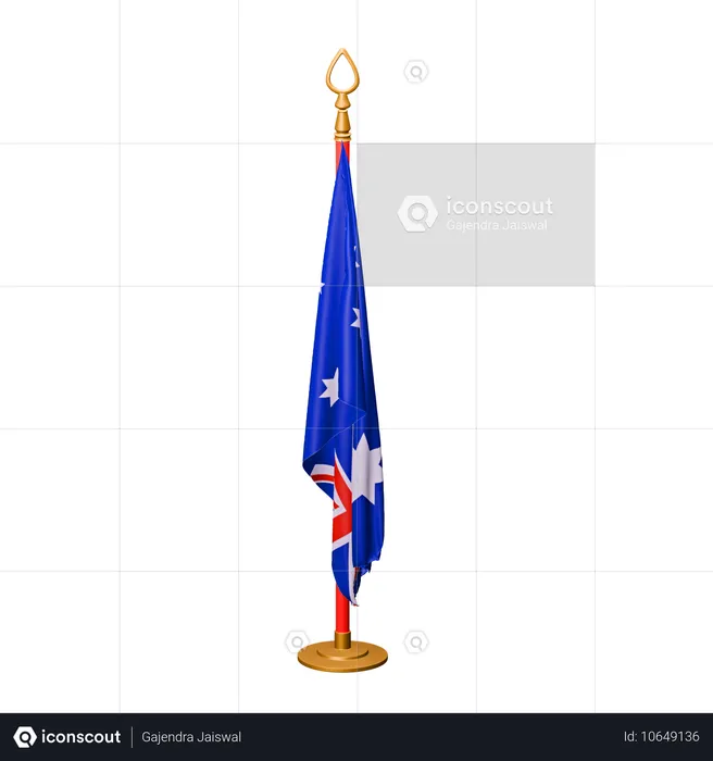 Bandeira da Austrália Flag 3D Icon