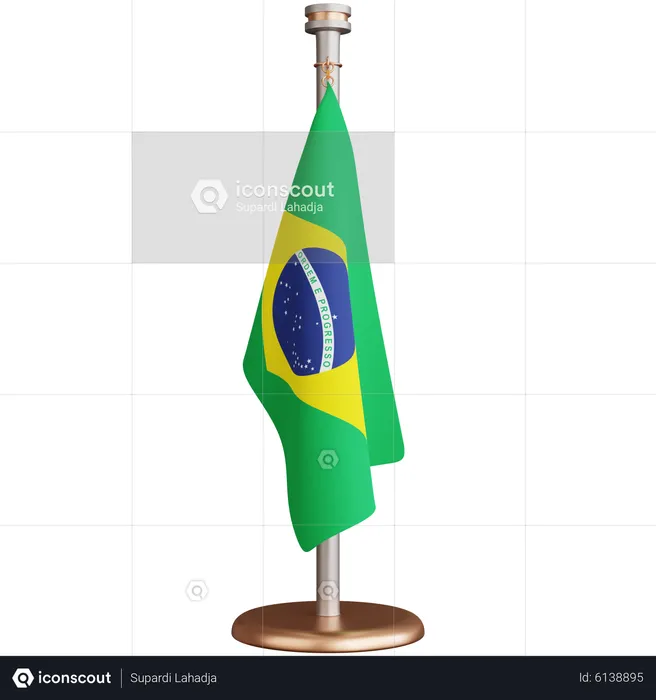 Bandeira do brasil  3D Icon