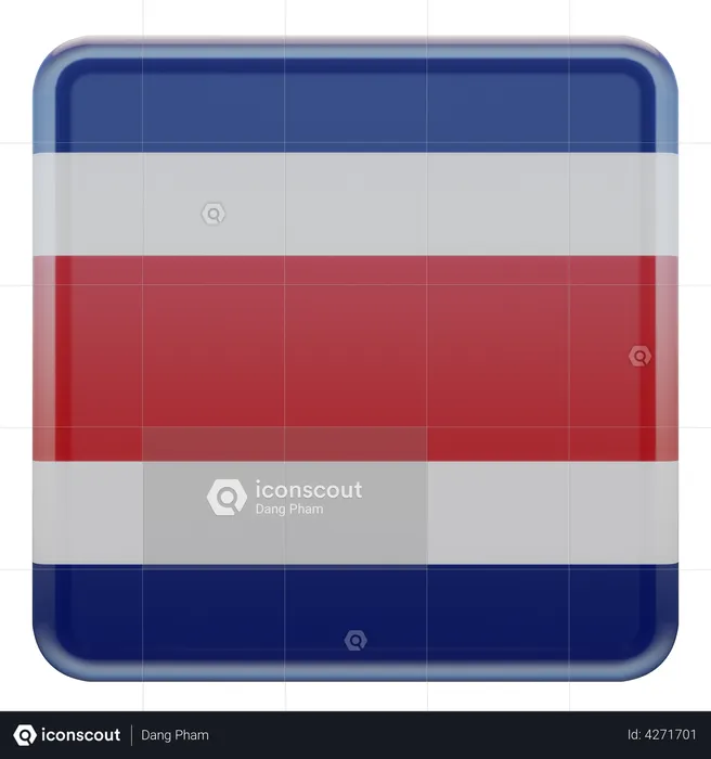 Bandeira da costa rica Flag 3D Icon