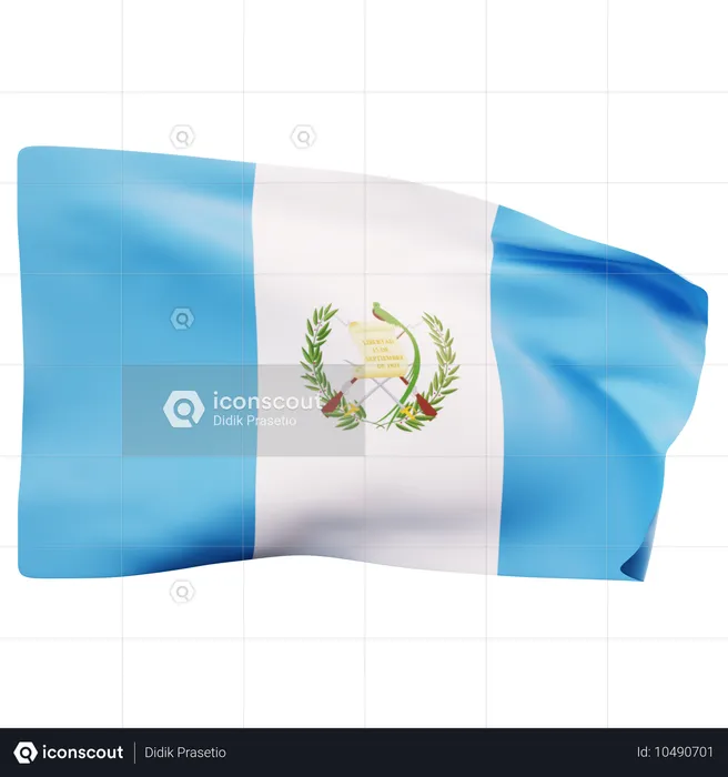 Bandeira da guatemala Flag 3D Icon