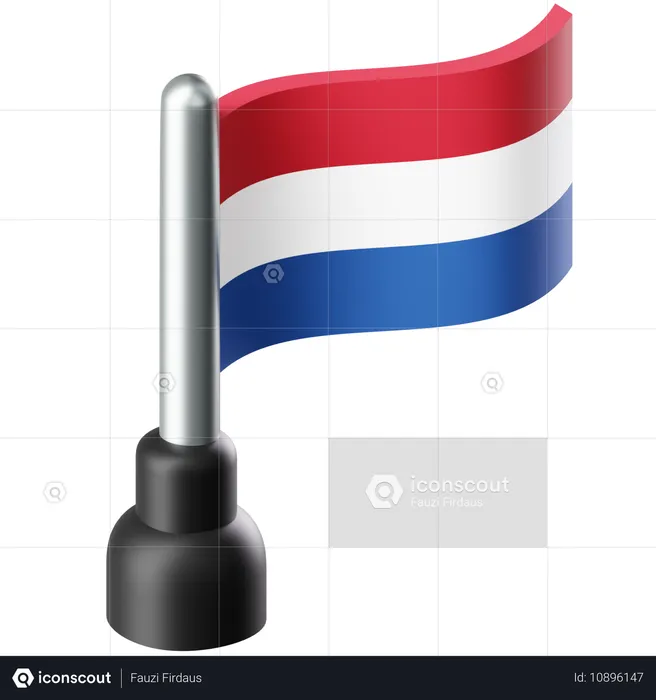 Bandeira da holanda Flag 3D Icon