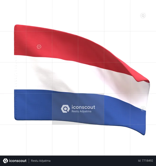 Bandeira holandesa Flag 3D Icon