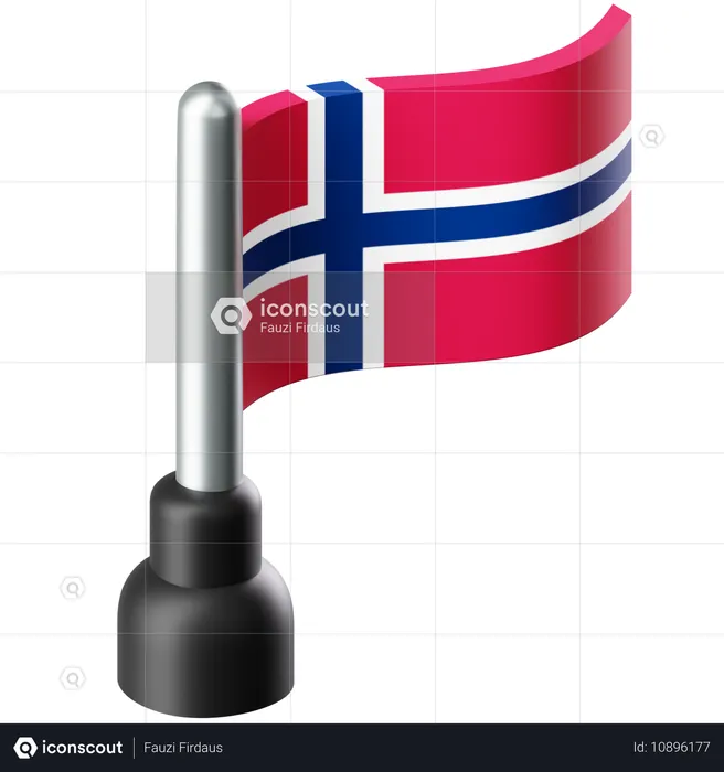 Bandeira da noruega Flag 3D Icon