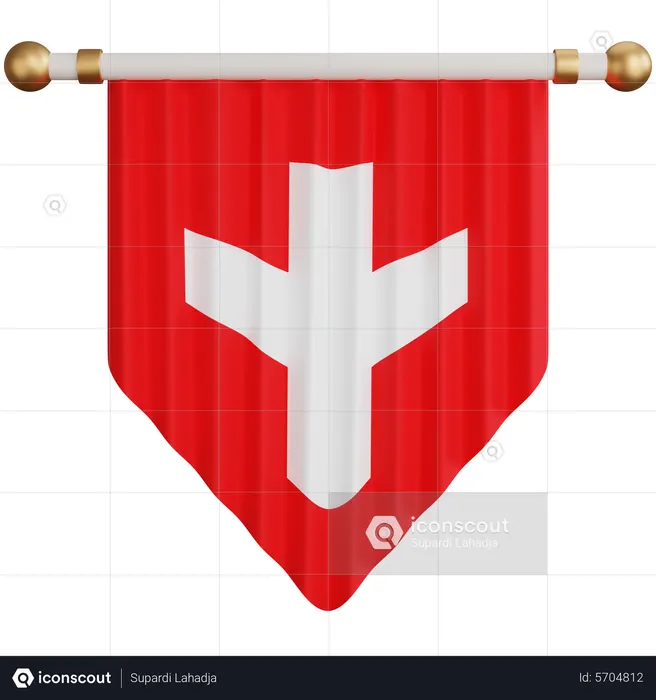Bandeira da suíça Flag 3D Icon