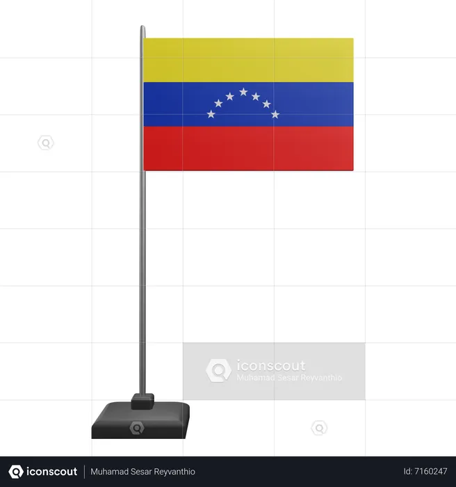 Bandeira venezuelana Flag 3D Icon