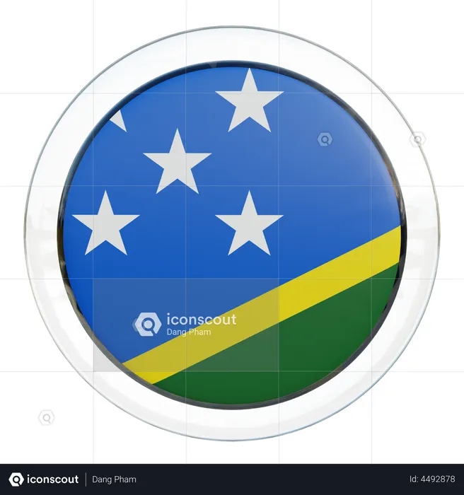 Bandeira das Ilhas Salomão Flag 3D Flag