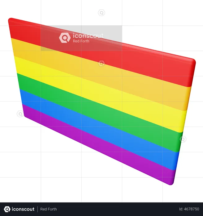 Bandeira da diversidade  3D Illustration