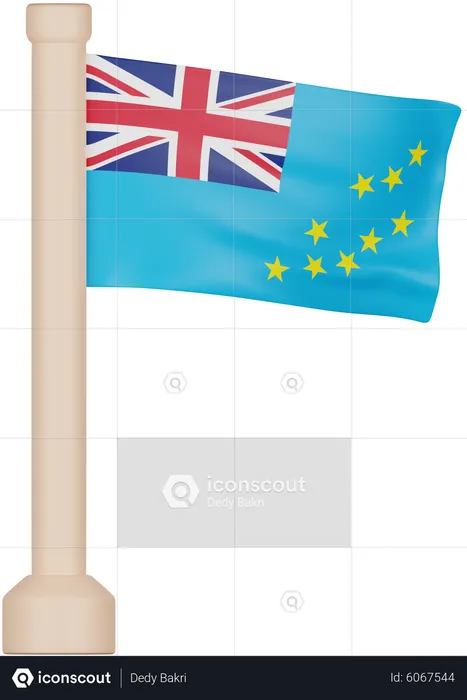 Bandeira de tuvalu Flag 3D Icon