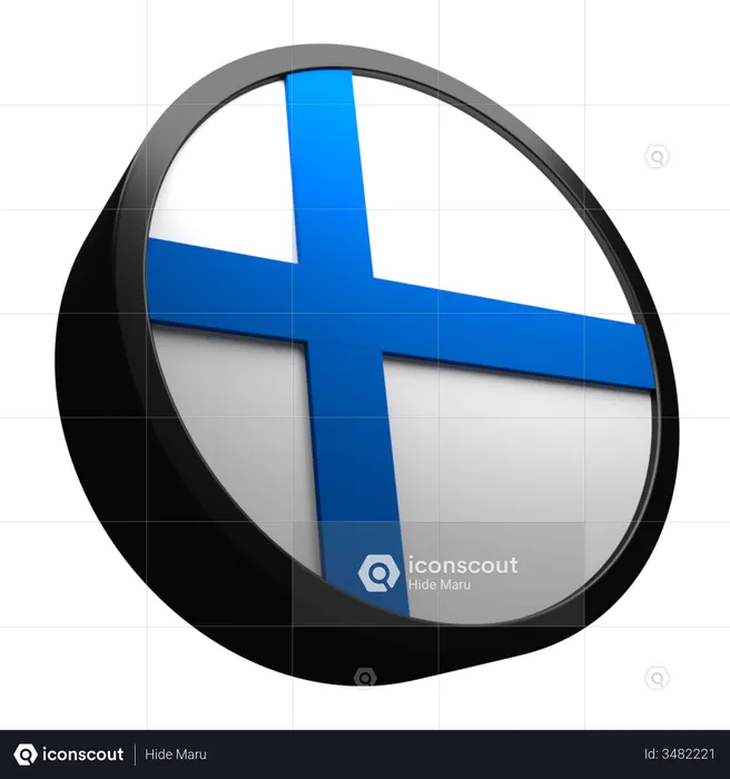 Bandeira da Finlândia Flag 3D Flag