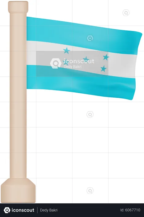 Bandeira de Honduras Flag 3D Icon