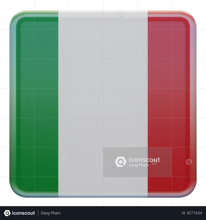 Bandeira da Itália Flag 3D Flag