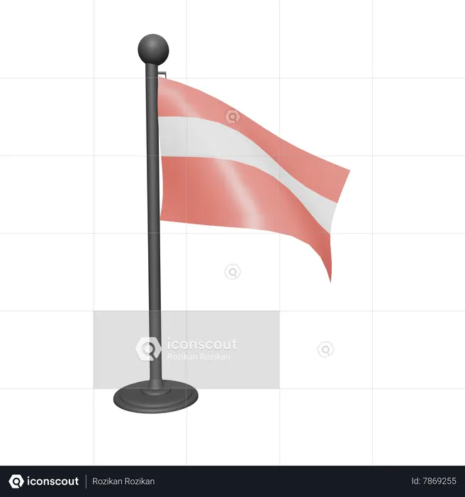 Bandeira nacional  3D Icon