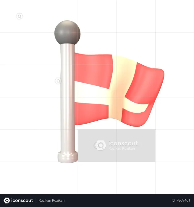 Bandeira nacional  3D Icon