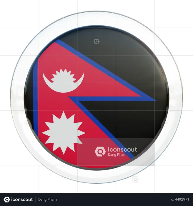 Bandeira do nepal Flag 3D Flag