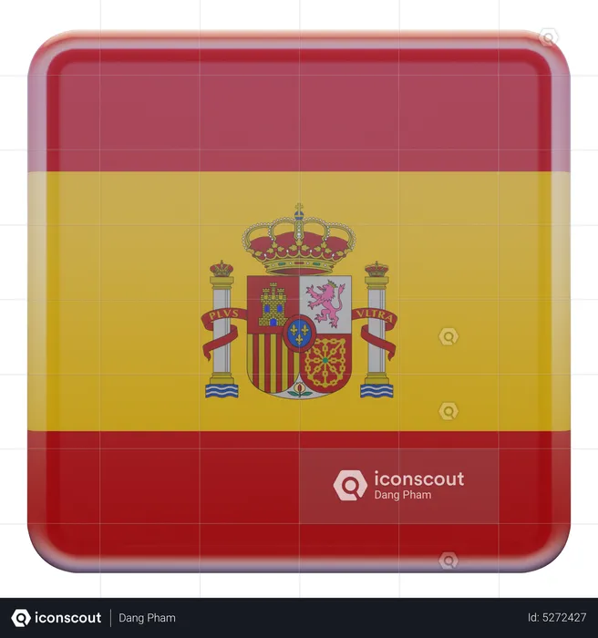 Bandeira da Praça da Espanha Flag 3D Icon