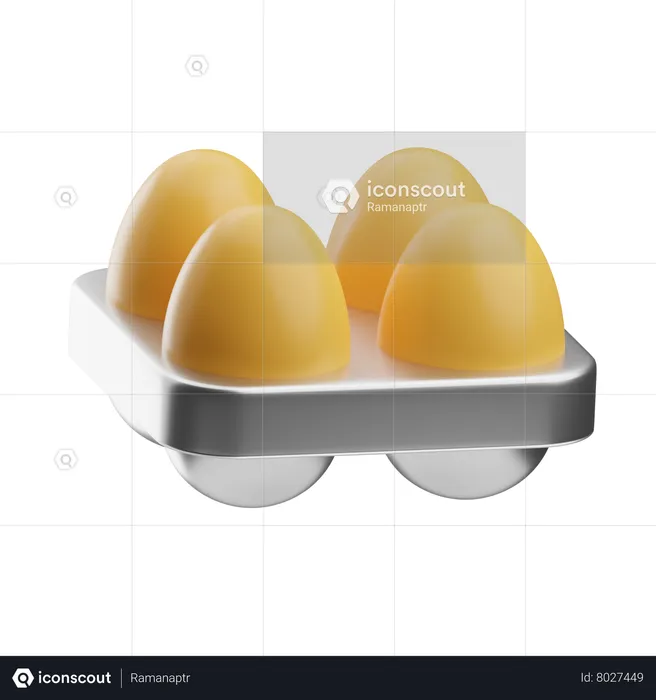 Bandeja de ovos  3D Icon