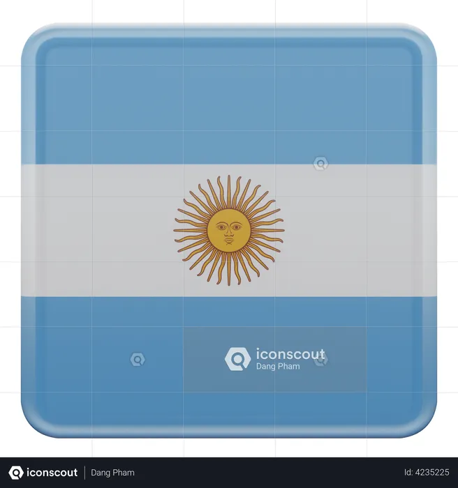 Bandera argentina Flag 3D Flag