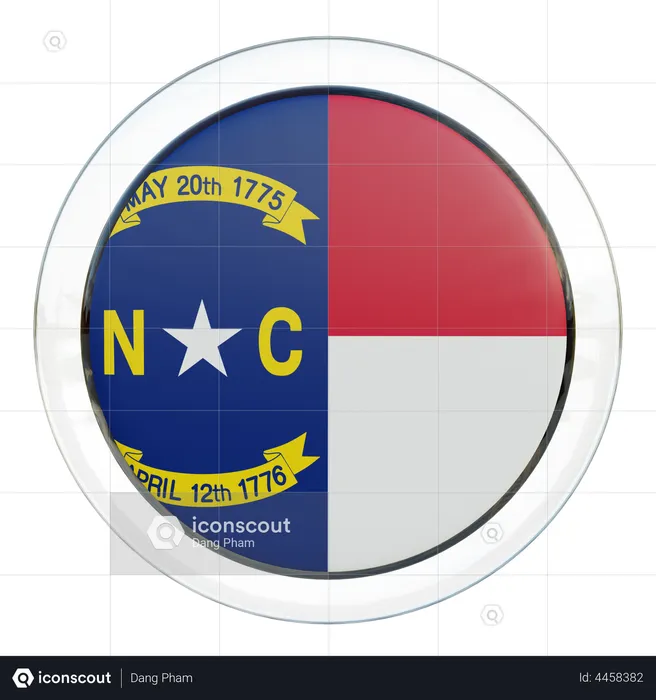 Bandera de carolina del norte Flag 3D Flag