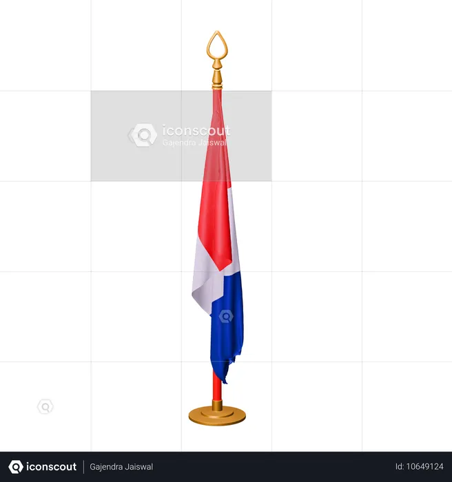 Bandera de Francia Flag 3D Icon