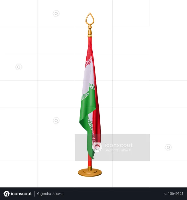 Bandera de irán Flag 3D Icon