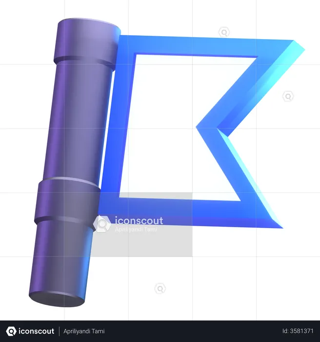 Bandera de juego  3D Icon