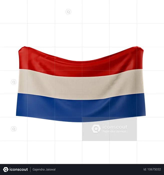 Bandera de holanda Flag 3D Icon