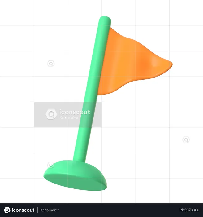 Bandera de navegación  3D Icon