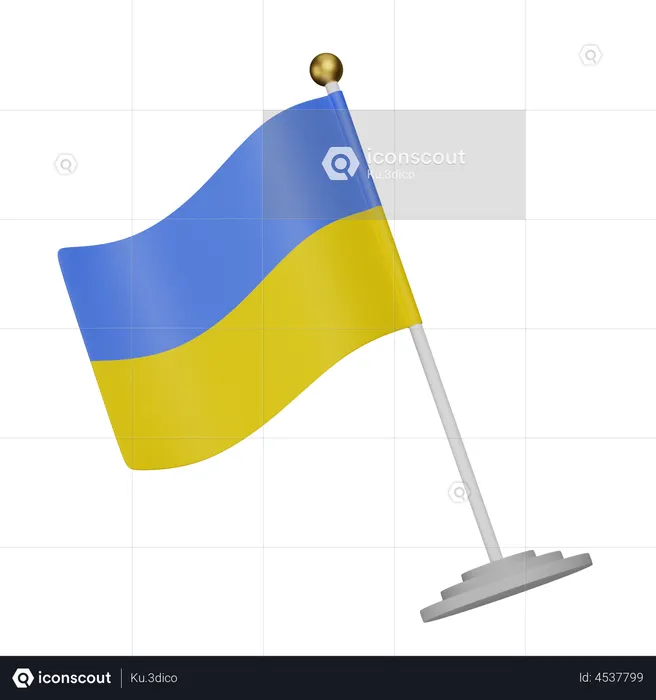 Bandera de ucrania Flag 3D Flag