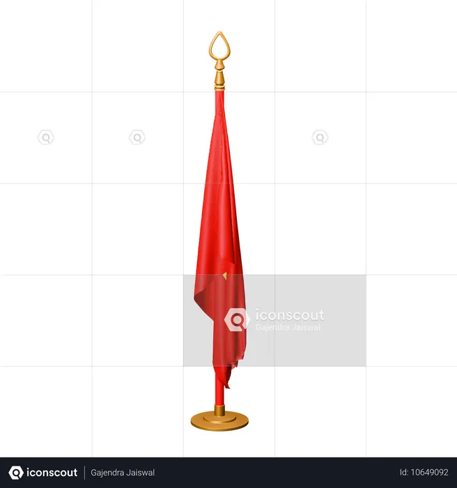 Bandera de vietnam Flag 3D Icon