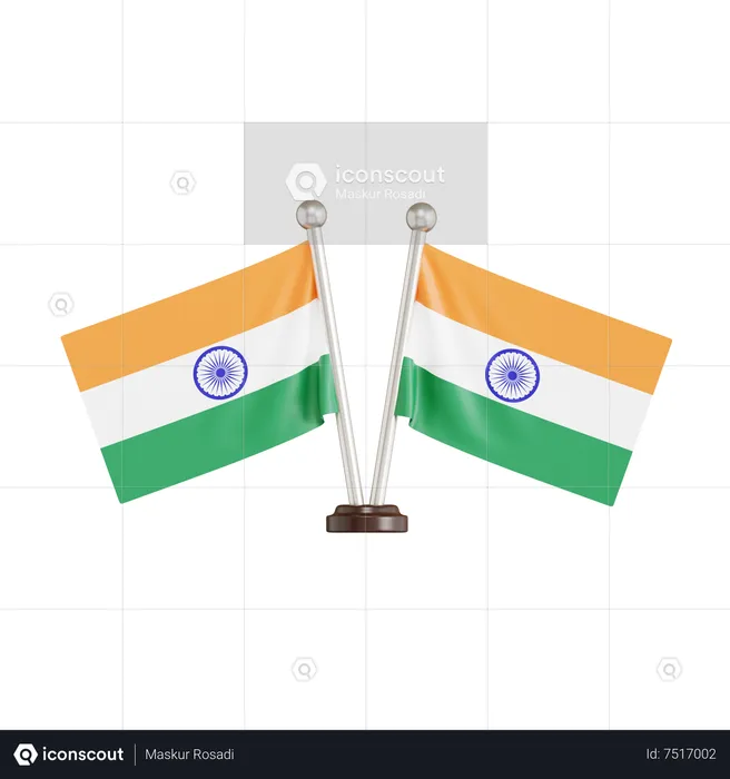 Bandera india  3D Icon