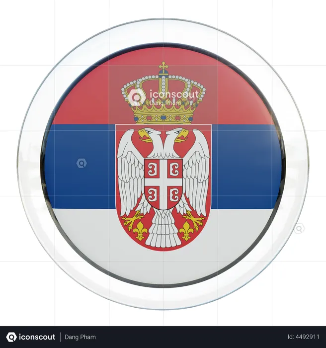 Bandera serbia Flag 3D Flag