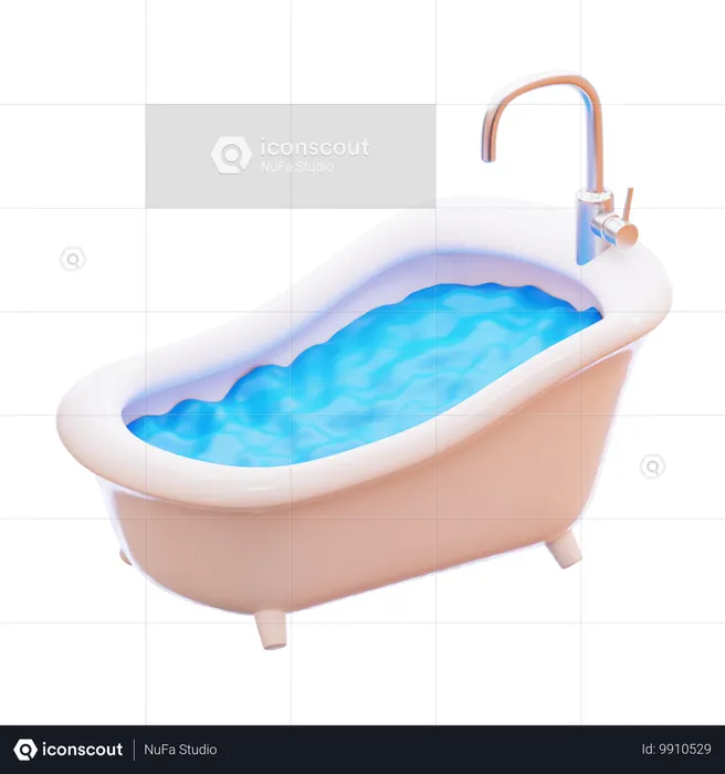 Bañera  3D Icon